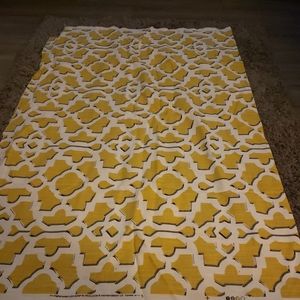 Richloom Yellow & Gray Fabric